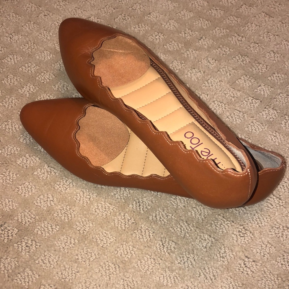 Scalloped Pointed toe flats
